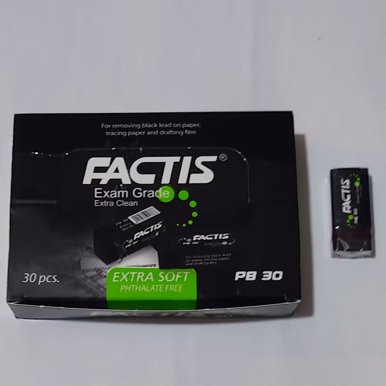 پاک کن (پاکن ) مشکی فکتیس سایز کوچک بسته 2 عددی