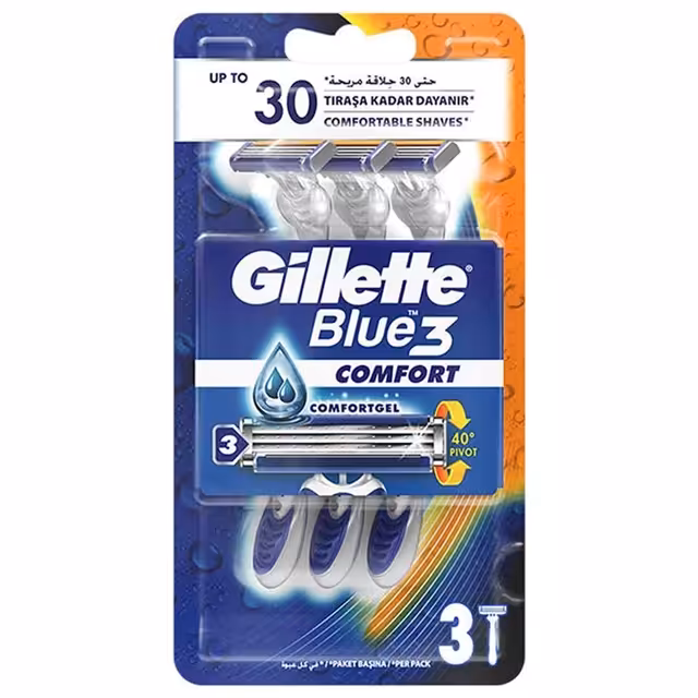 خودتراش ژیلت مدل کامفورت 3 لبه 3 عددی