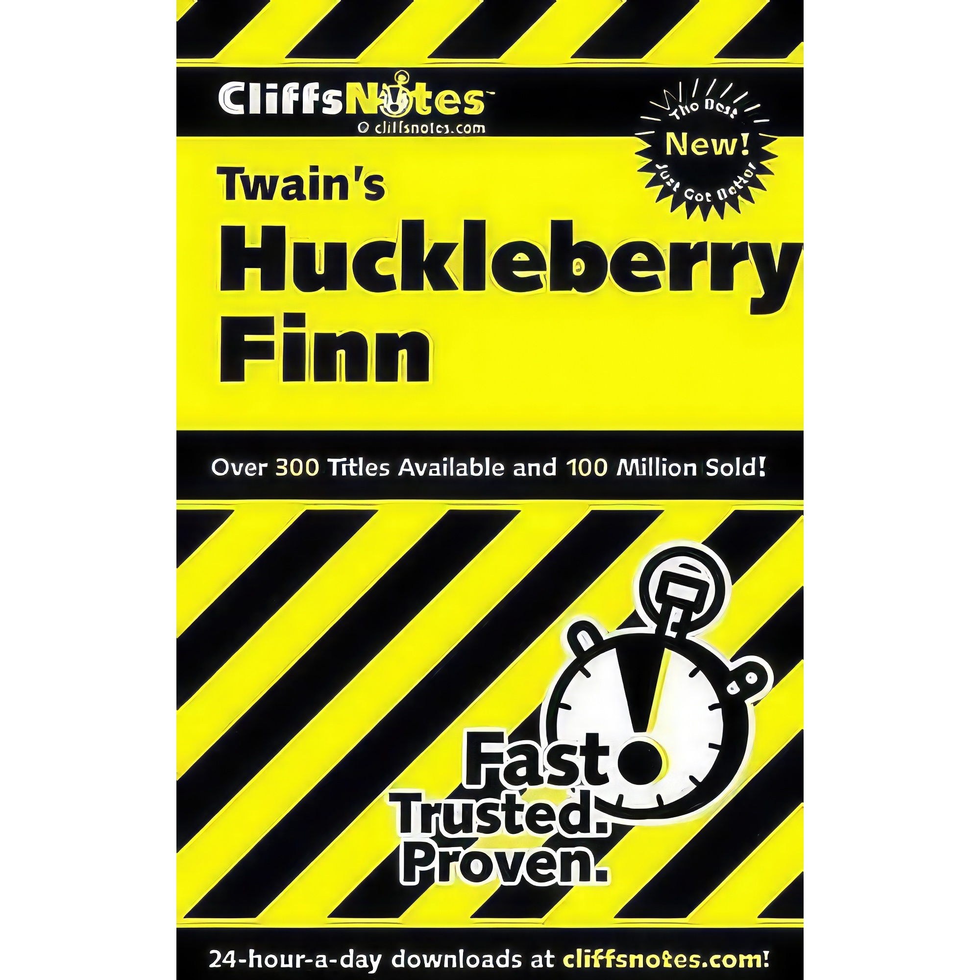 کتاب زبان اصلی CliffsNotes on Twains The Adventures of Huckleberry Finn 