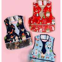 پیش بند نوزادی جلیقه ای زیبا و کیسه دار