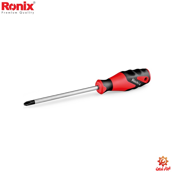 پیچ گوشتی تکی دسته TPR چهارسو سایز 3×75 رونیکس مدل RH-2835