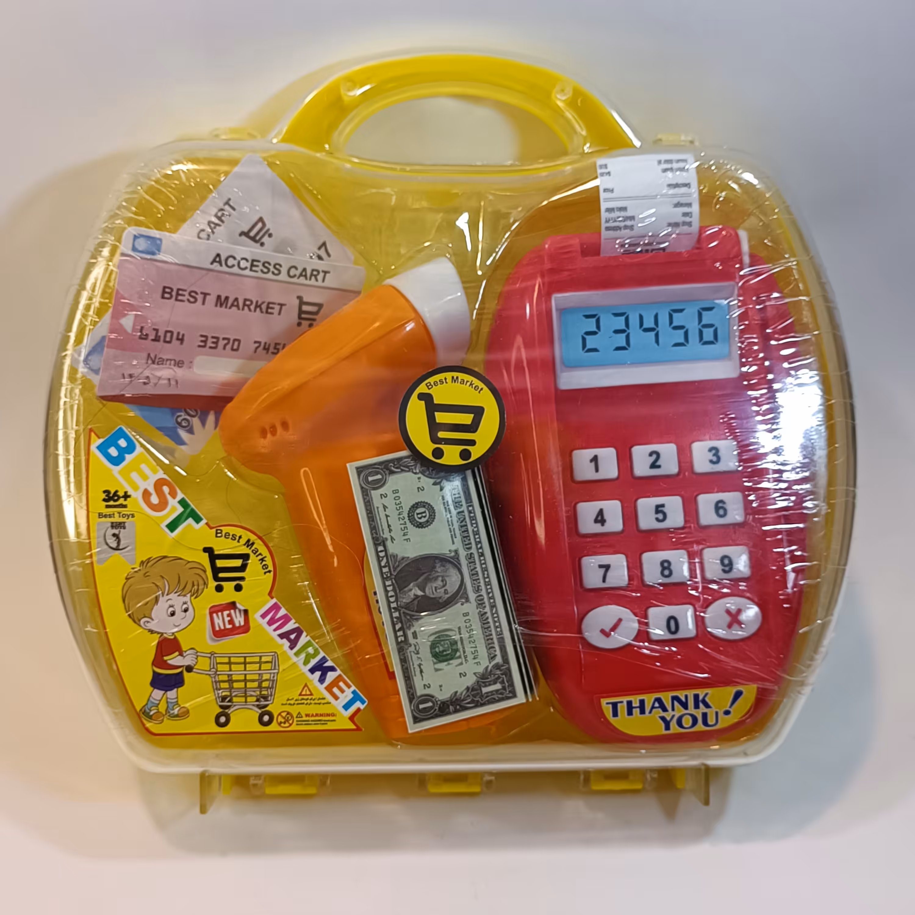 لوازم فروشندگی اسباب بازی فروشگاه کیف و کارت خوان و بارکد خوان و پول