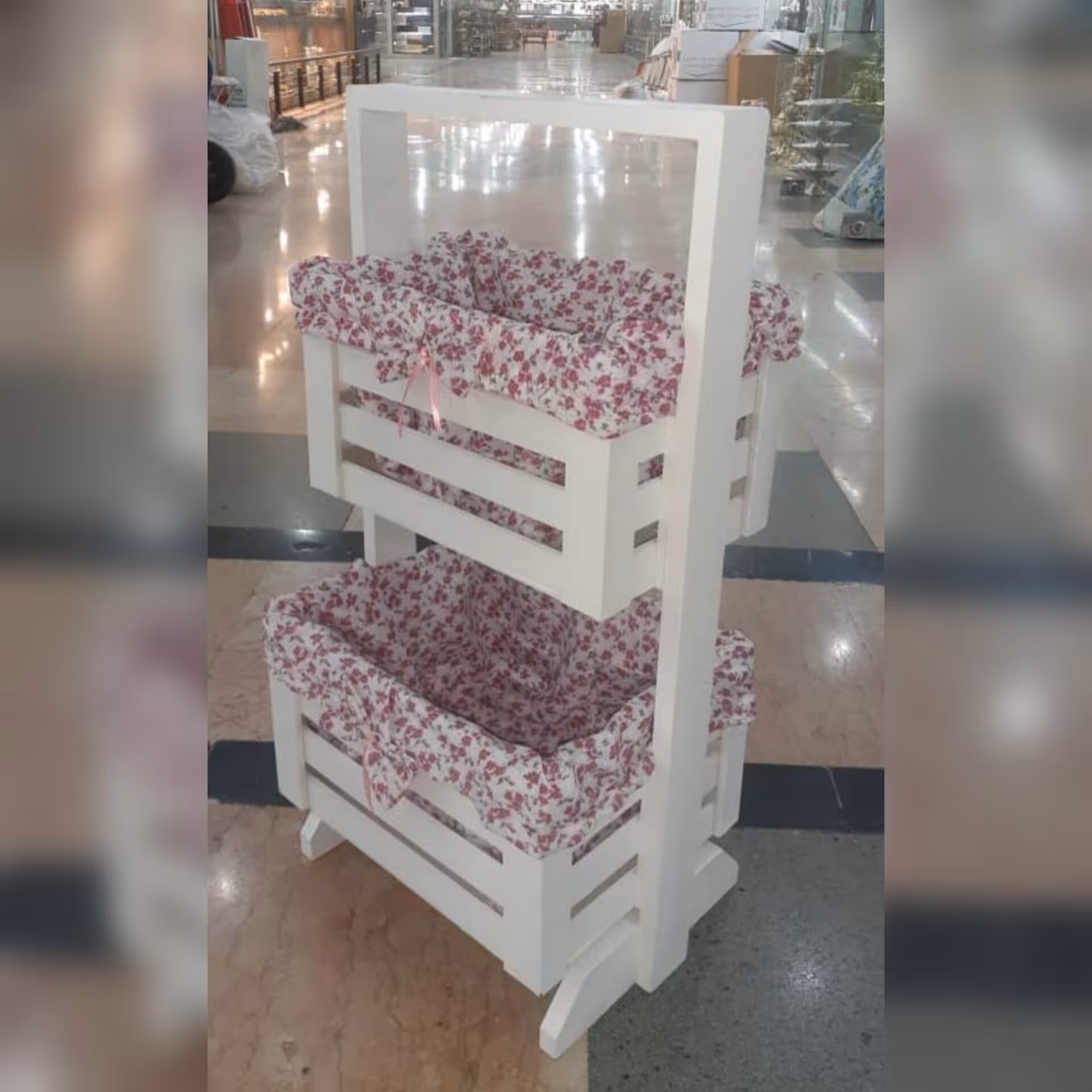 جا سیب و پیاز نرده ای رنگ سفید 