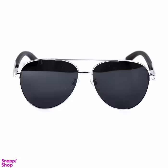 عینک آفتابی مردانه طرح Cartier کد 1084 رنگ نقره ای