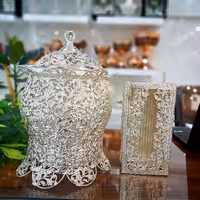 سطل و جادستمال جدید پیوتر  با رنگ سیلور و ثابت( خرید بدون واسطه به قیمت درب کارخانه)