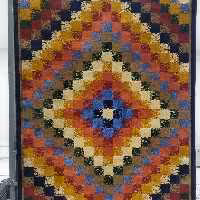 فرش پاتریس  فرش گلیم مدرن 400شانه طرح چهارگوشه قالیچه 4متری