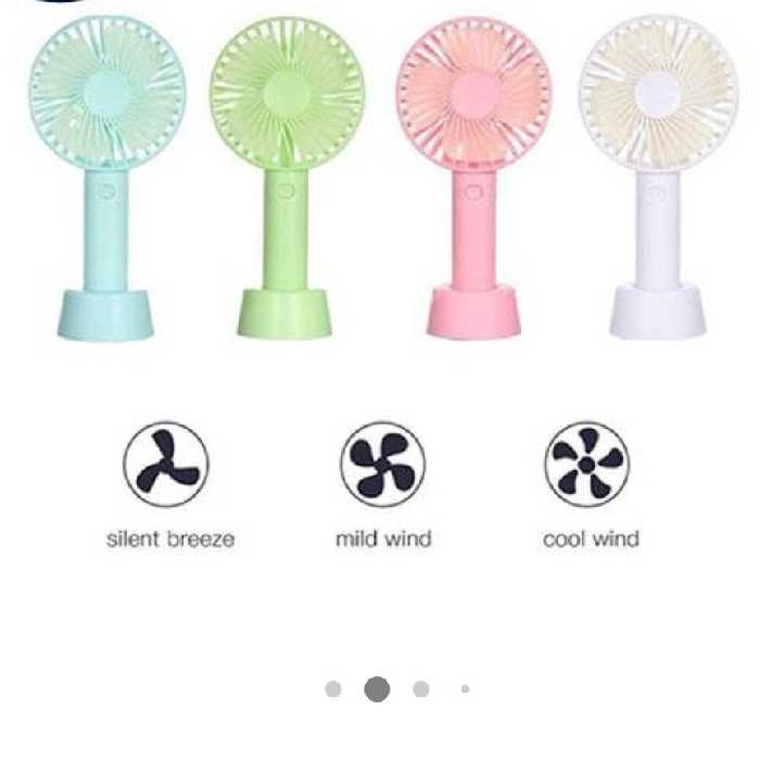 پنکه شارژری دستی رو میزی 3 سرعته( برای عمده پیام بدید)