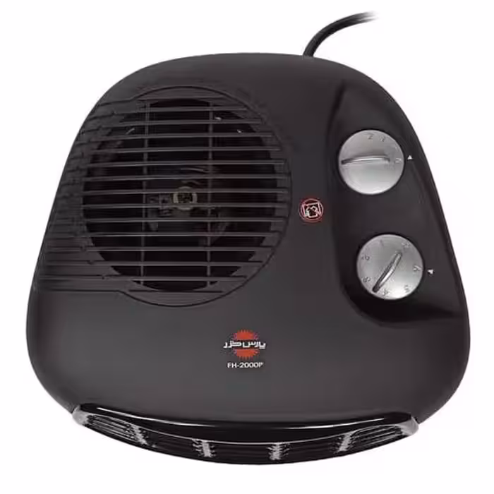 فن هیتر پارس خزر مدل2000 رنگ مشکی   بخاری برقی پارس خزر