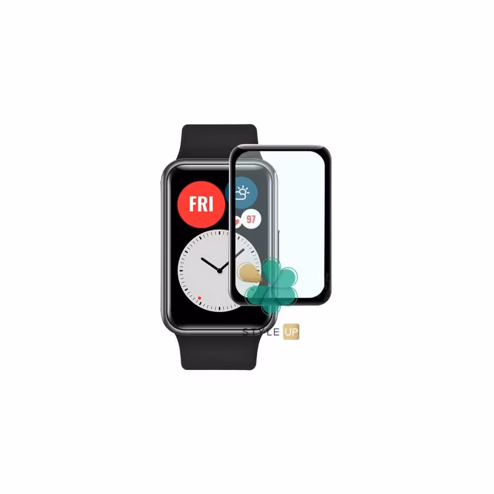 گلس سرامیکی ساعت هواوی Huawei Watch Fit مدل دور مشکی