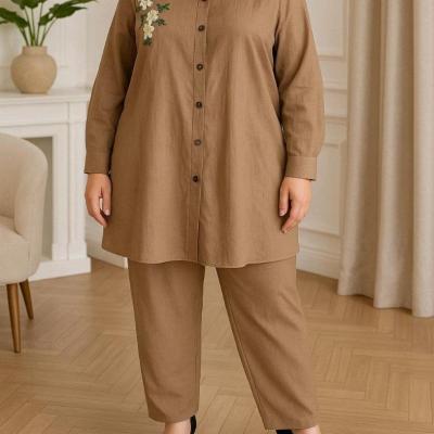 مانتو شلوار گلدوزی