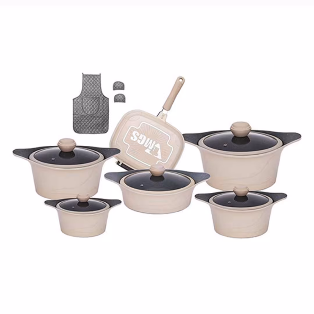 قابلمه 15  پارچه MGS کرم 