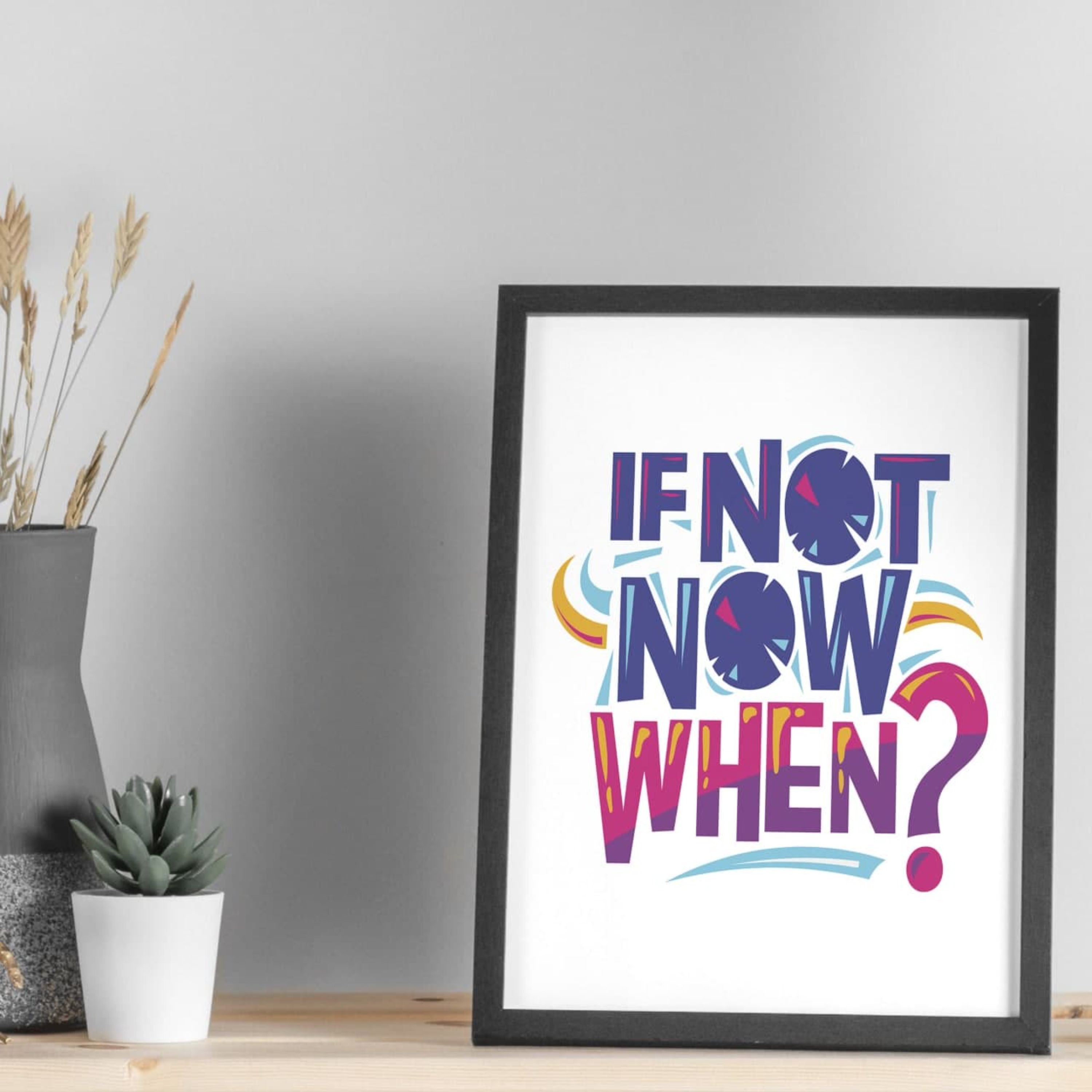 تابلو  انگیزشی روی خوبی تمرکز کن سایز 13 در 18