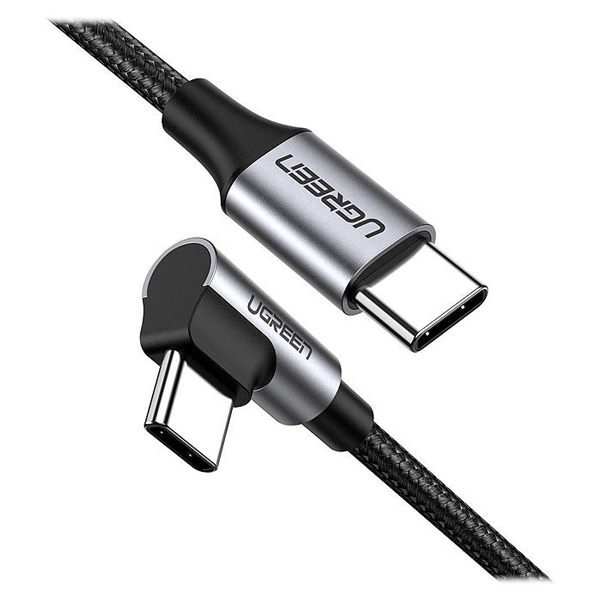 کابل تبدیل 90درجه USB-C 20 Male یوگرین به USB-C 20 Male 5A مدل US334 کد 70643