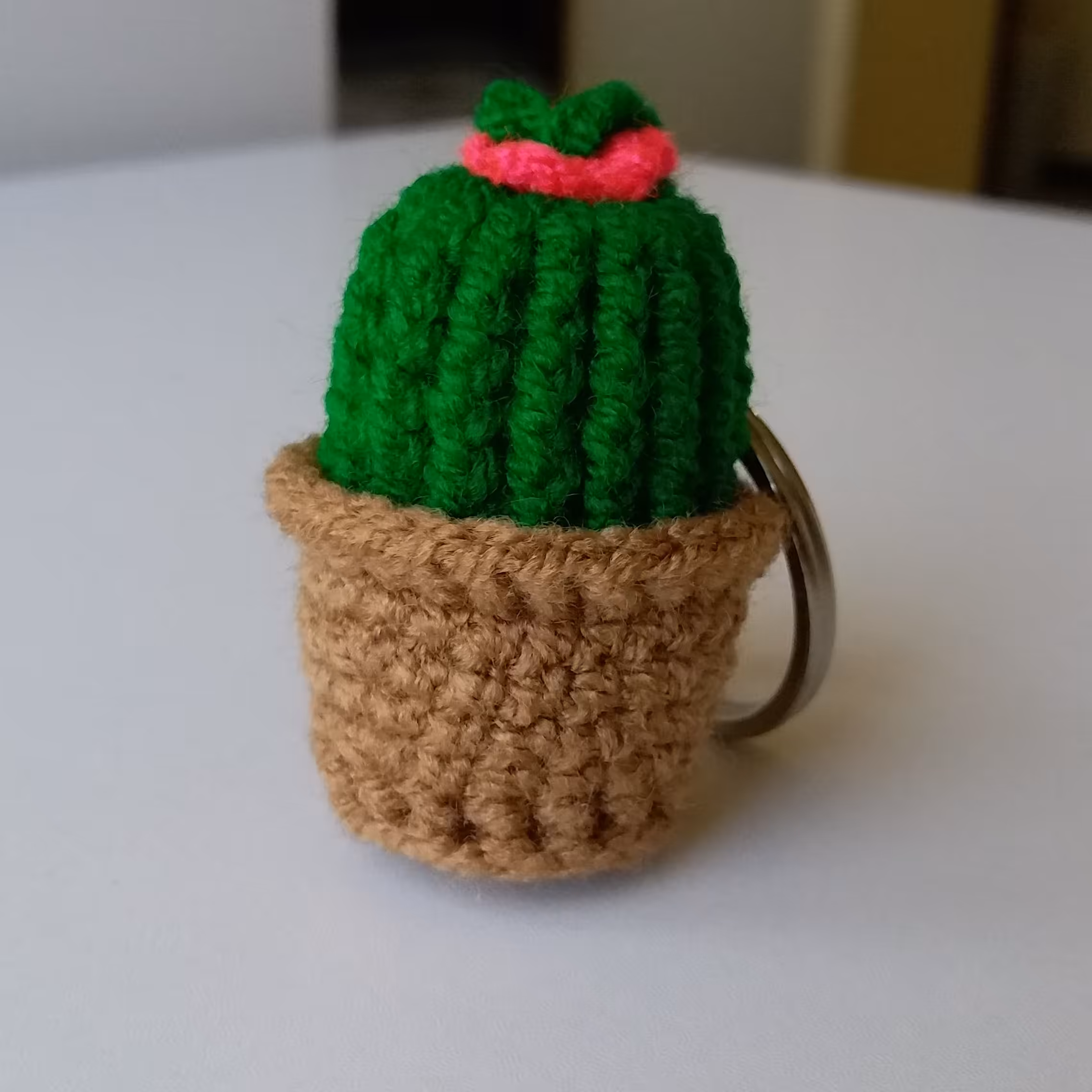 جاسوئیچی طرح کاکتوس گلدار با حلقه استیل درجه یک پهن و بدون تغییر رنگ