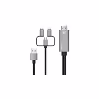 کابل تبدیل HDMI به لایتنینگ/microUSB/USB-C اونتن مدل ONTEN OTN-7537A