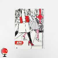 دفتر مشق 100 برگ سیمی طرح فشن آتی