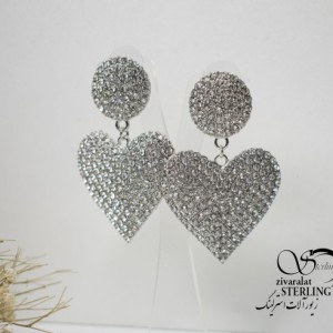 گوشواره آویز قلبی