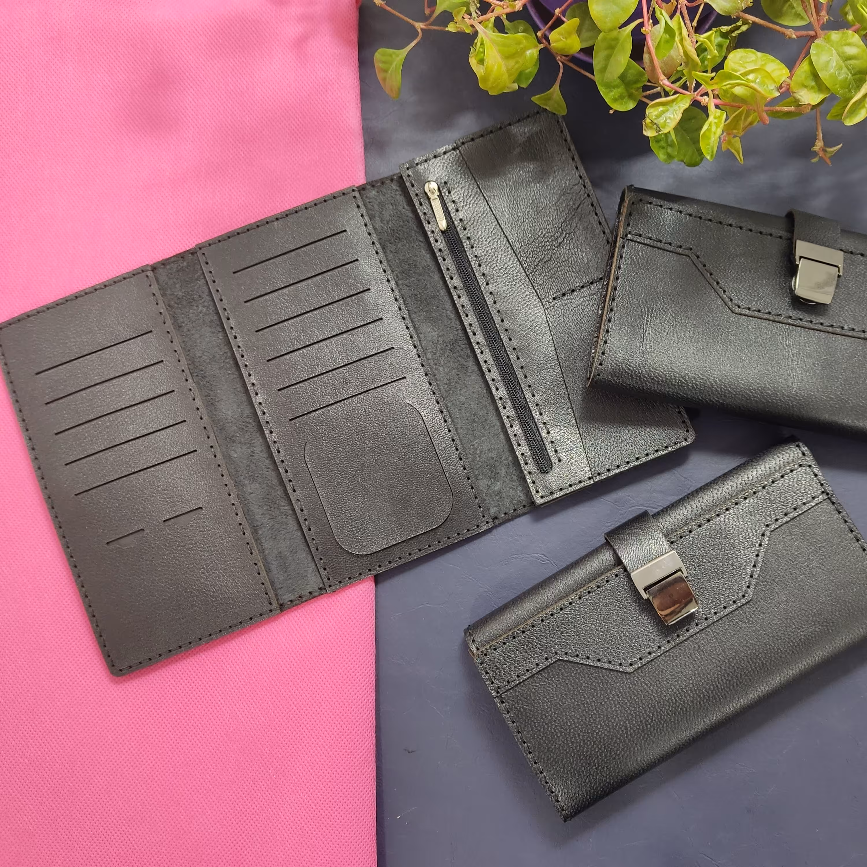 کیف پالتویی سه لت چرم طبیعی