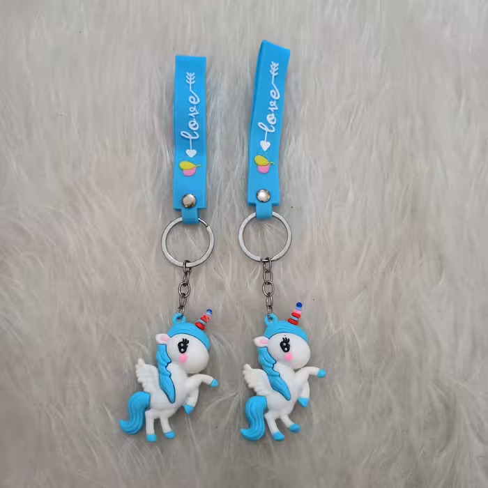 جا کلیدی طرح یونیکورن جنس سیلیکونی.بسیار با کیفیت.رنگ آبی.ارسال سریع.بسته بندی شیک.اشانتیون
