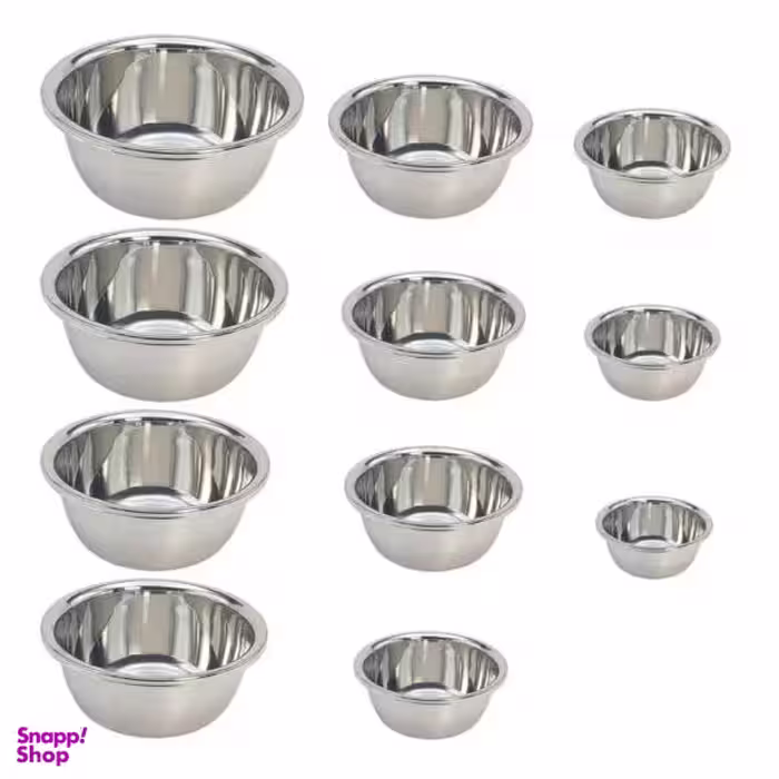 لگن آشپزخانه کد T29601 مجموعه 11 عددی