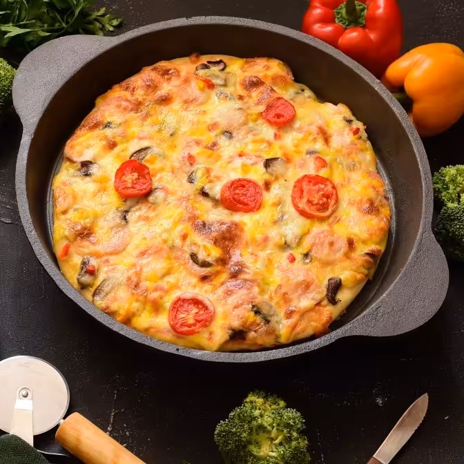تابه چدنی گرد زنبوری
