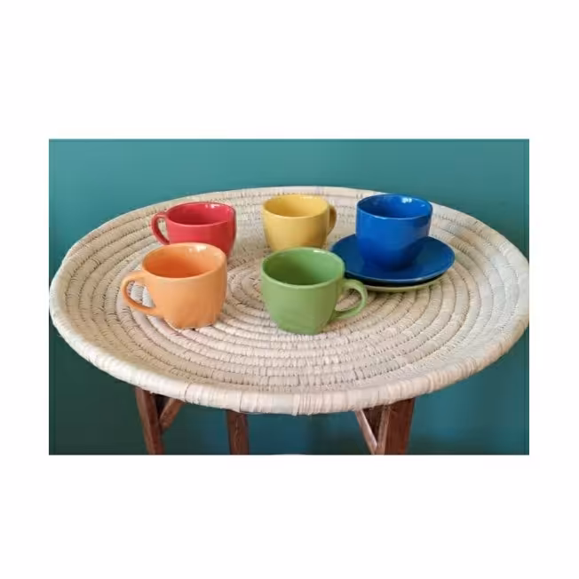 سینی حصیری لبه کوتاه