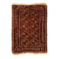 فرش قدیمی دستبافت یک متری طرح واگیره کد  141120