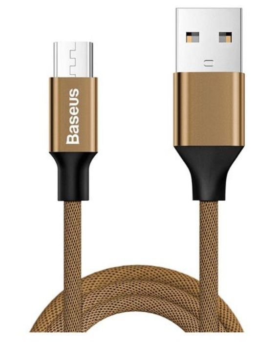 کابل 1.5 متری شارژ و انتقال اطلاعات USB به MicroUSB باسئوس مدل Yiven