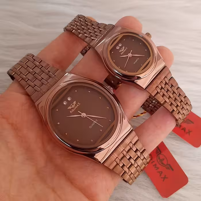ست ساعت مچی بنداستیل قهوه ای
مارک ADIMAX،تک فقط زنانه فروخته میشه