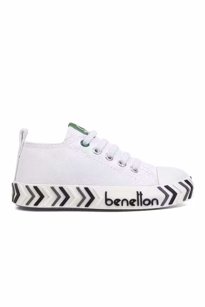 اسنیکر سفید دخترانه و پسرانه بچگانه ® | Bn 30640 3394 مشکی کفش ورزشی بچه گانه Benetton