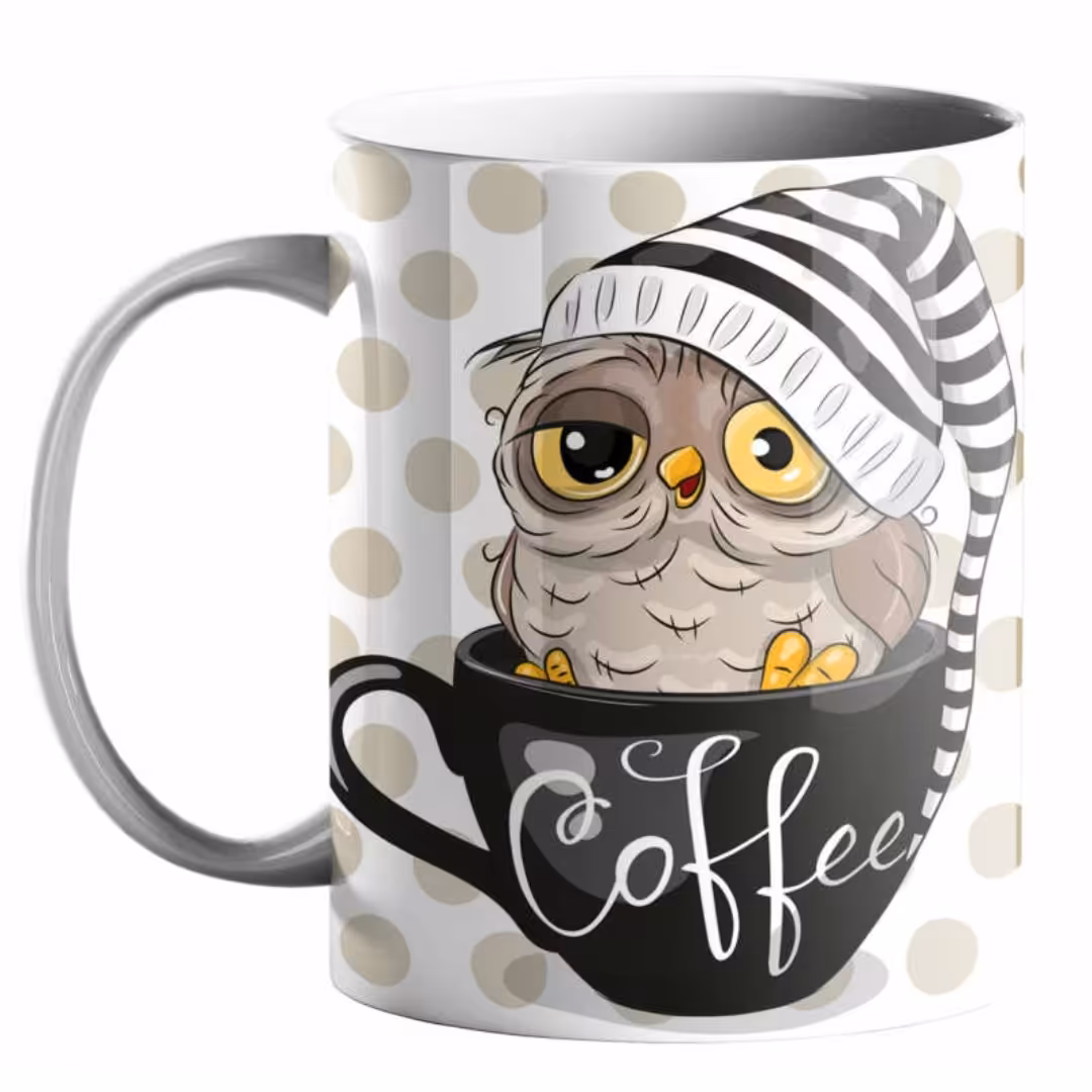 ماگ سرامیکی جغد خوابالو