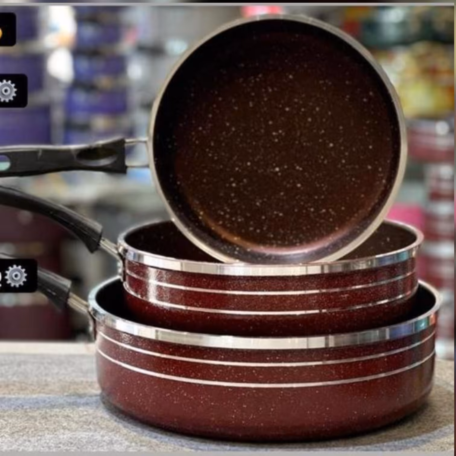 آلومینیوم تابه 3 تایی تک دسته