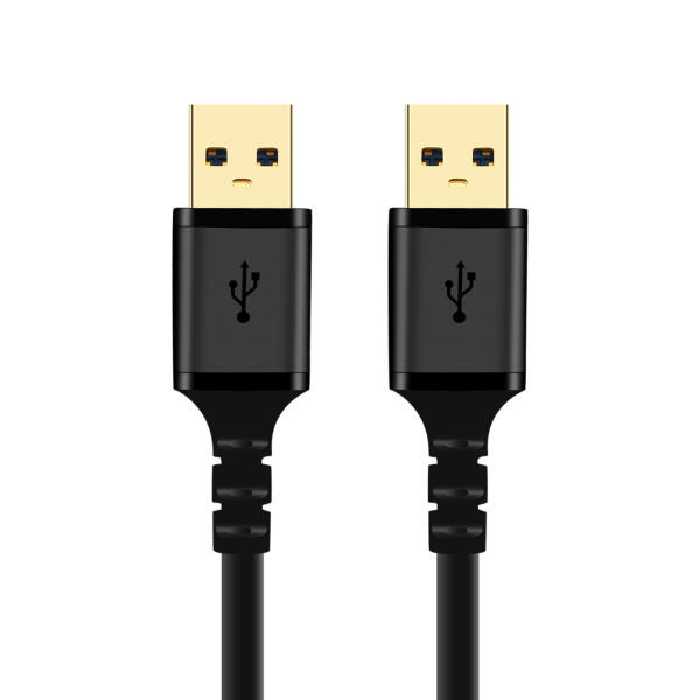 کابل لینک  شیلددار USB 3.0 کی نت پلاس به طول 1 متر knet plus USB3.0 AM to USB3.0 AM Cable