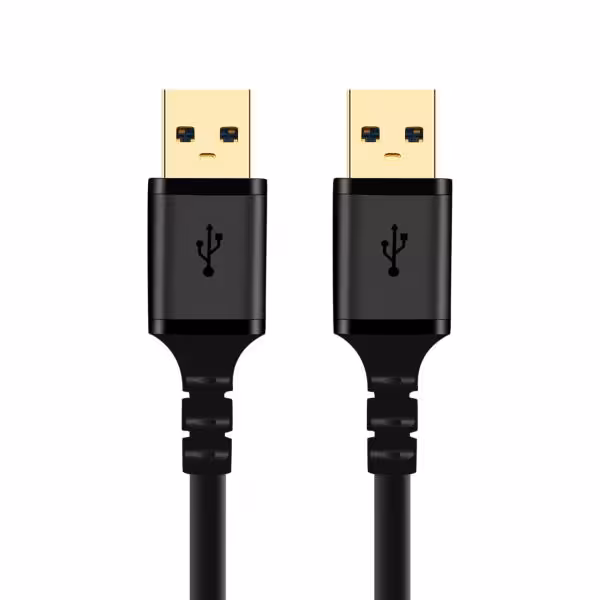 کابل لینک  شیلددار USB 3.0 کی نت پلاس به طول 1 متر knet plus USB3.0 AM to USB3.0 AM Cable