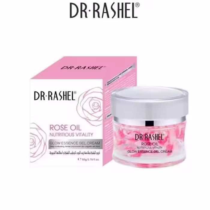 ژل کرم مرطوب کننده دکتر راشل مدل rose oil وزن 50 گرم