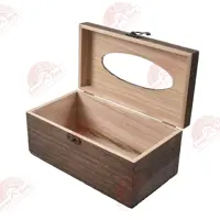 جعبه چوبی دستمال کاغذی لوکس باکس کد 902