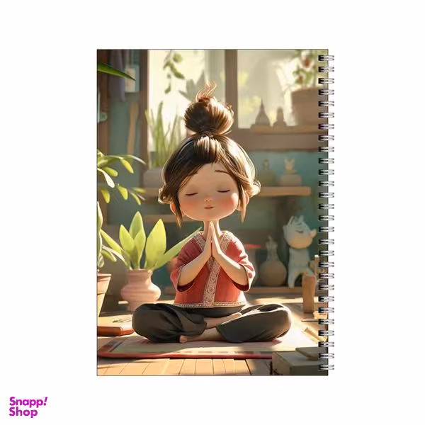 دفتر مشق 50 برگ بامبیلیپ طرح یوگا  و آرامش کد 4392458