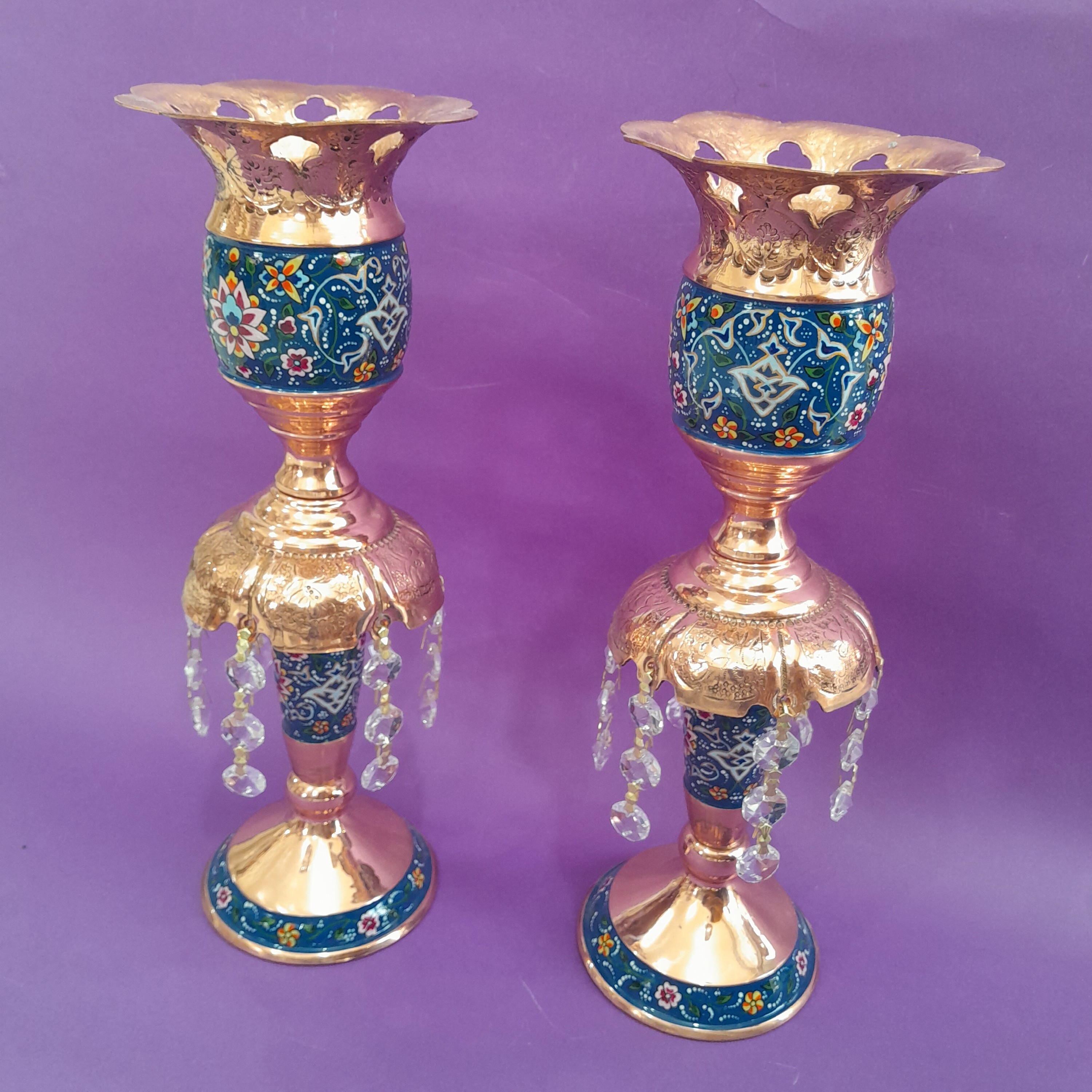 شمعدان طرح لاله جنس مس کار پرداز 