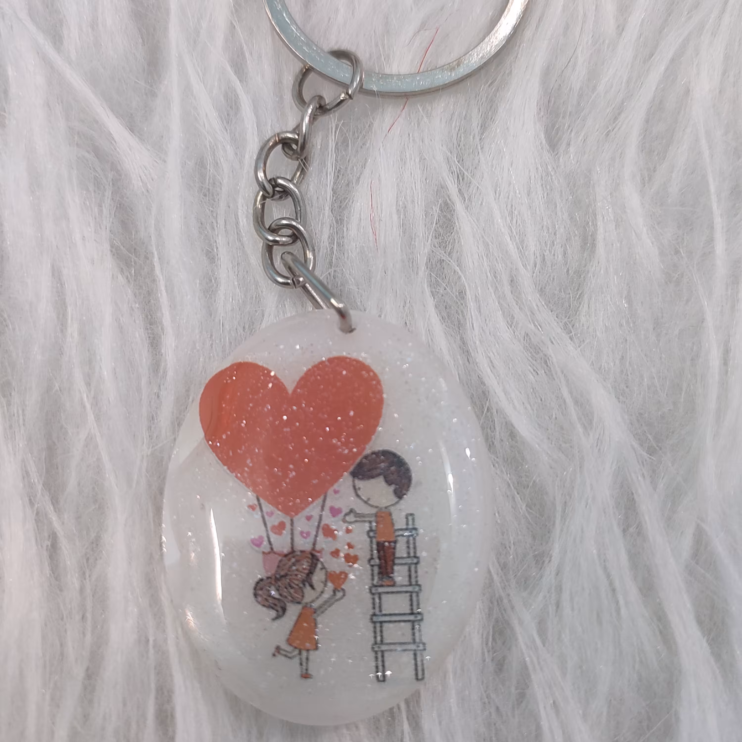 جاکلیدی رزینی با طرح فانتزی  عاشقانه، خاص و شیک