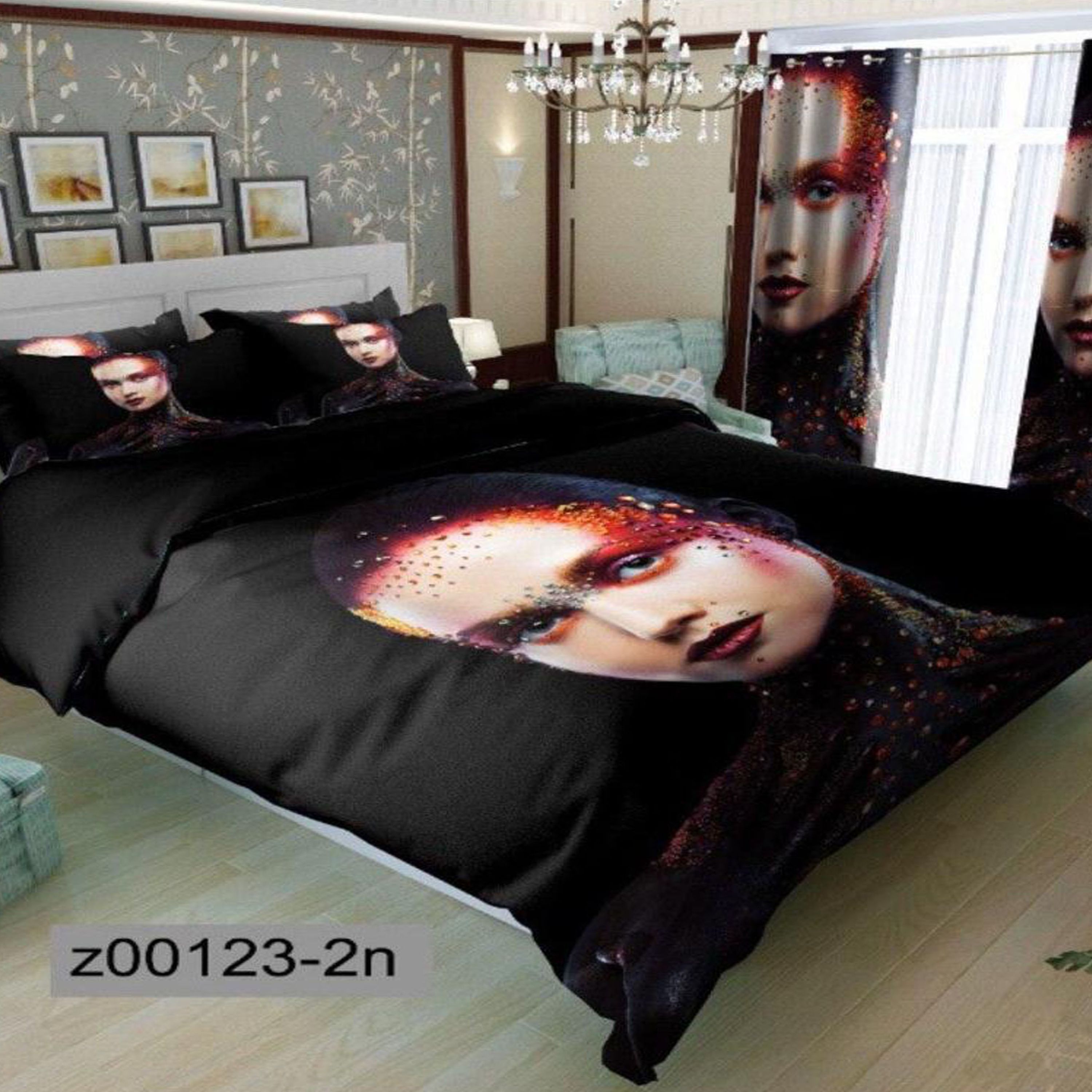 سرویس روتختی 1 نفره تنسل چاپی برندترک لند (Turk Land)  کد z 123