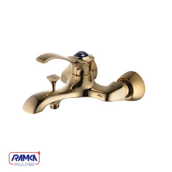 شیر حمام درخشان مدل رزکات طلایی مات