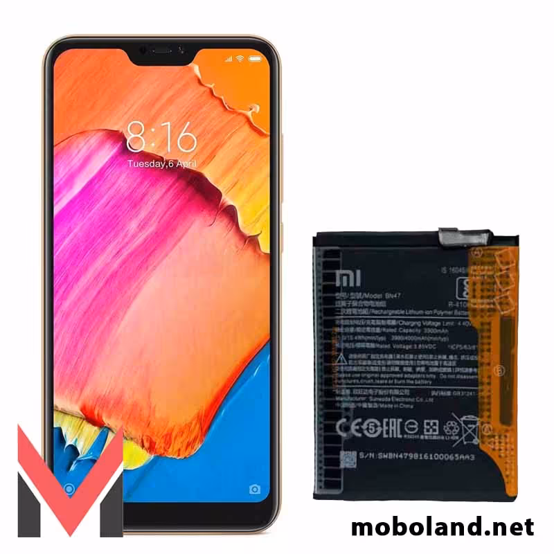 قیمت باتری اصلی شیائومی ردمی Redmi 6 Pro مدل BN47 - موبولند