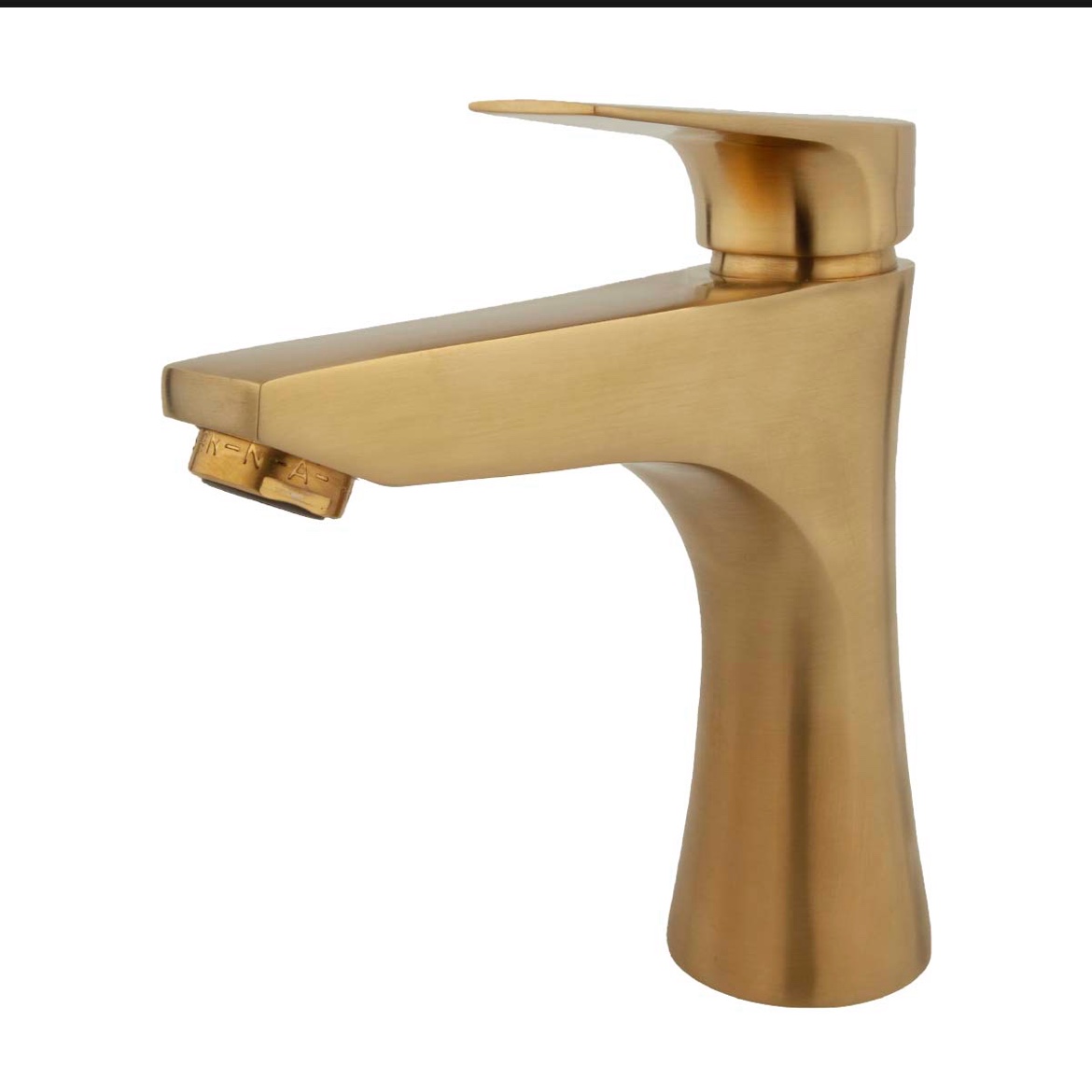 شیر روشویی راسان مدل آتیس طلا مات 