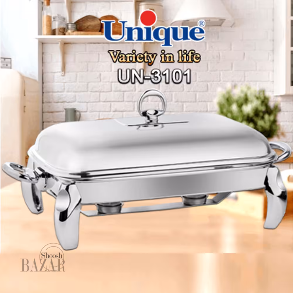 سوفله خوری مستطیل بزرگ پافیلی کروم یونیک کد 3101