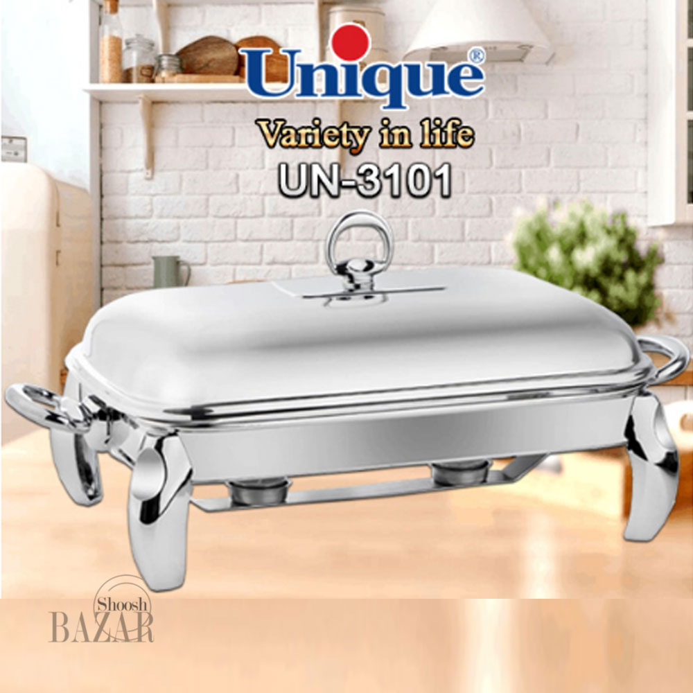 سوفله خوری مستطیل بزرگ پافیلی کروم یونیک کد 3101