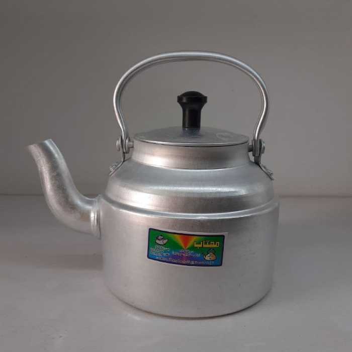 کتری آلومینیومی حجم کتری  1لیترورق ضخیم سایز22برندمعتبرمهتاب 