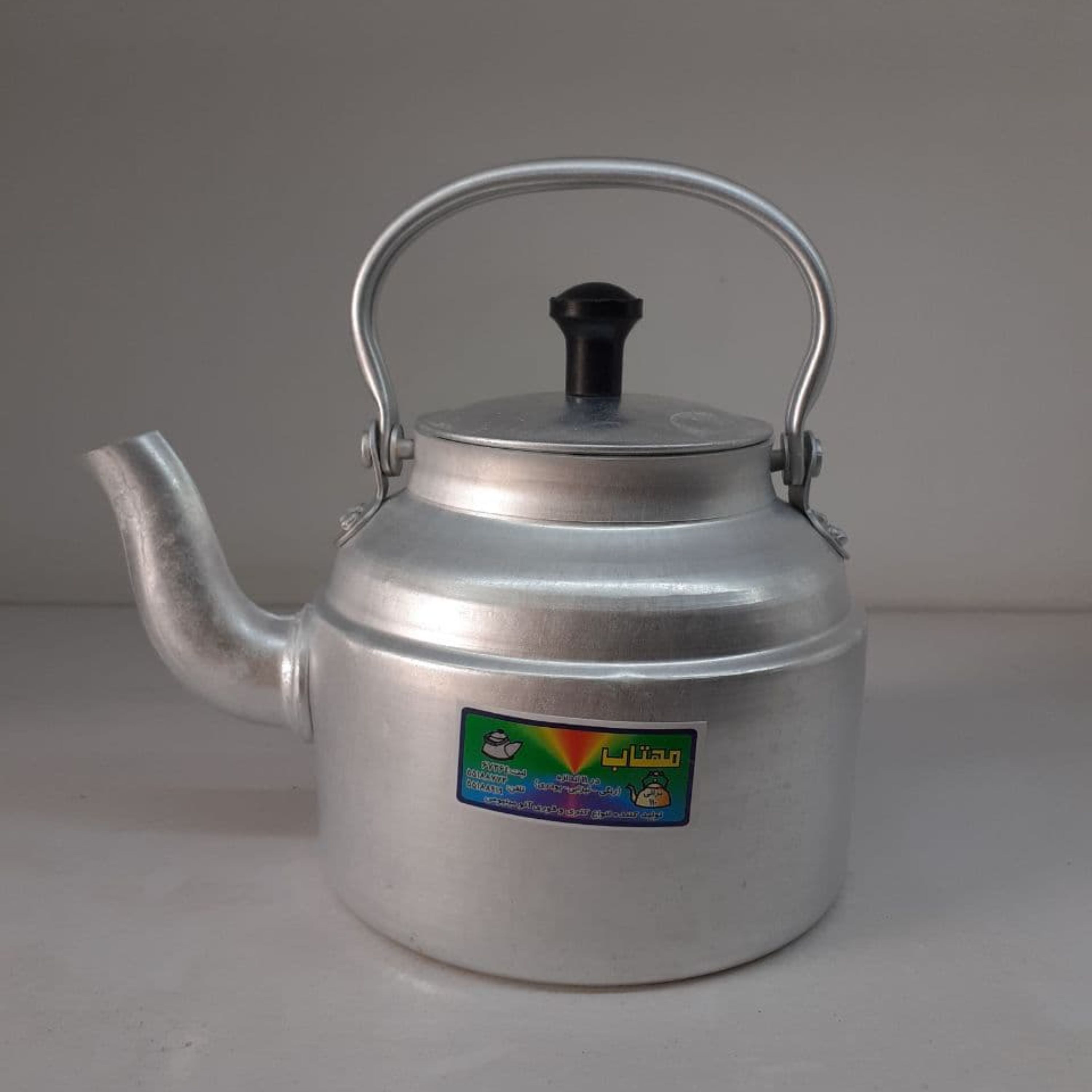 کتری آلومینیومی حجم کتری  1لیترورق ضخیم سایز22برندمعتبرمهتاب 