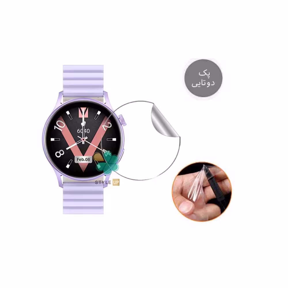 پک دوتایی محافظ صفحه ساعت نانو مناسب شیائومی Kieslect Lady Watch Lora 2