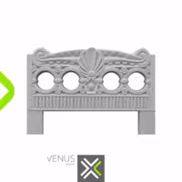 نرده بتنی طرح زمرد