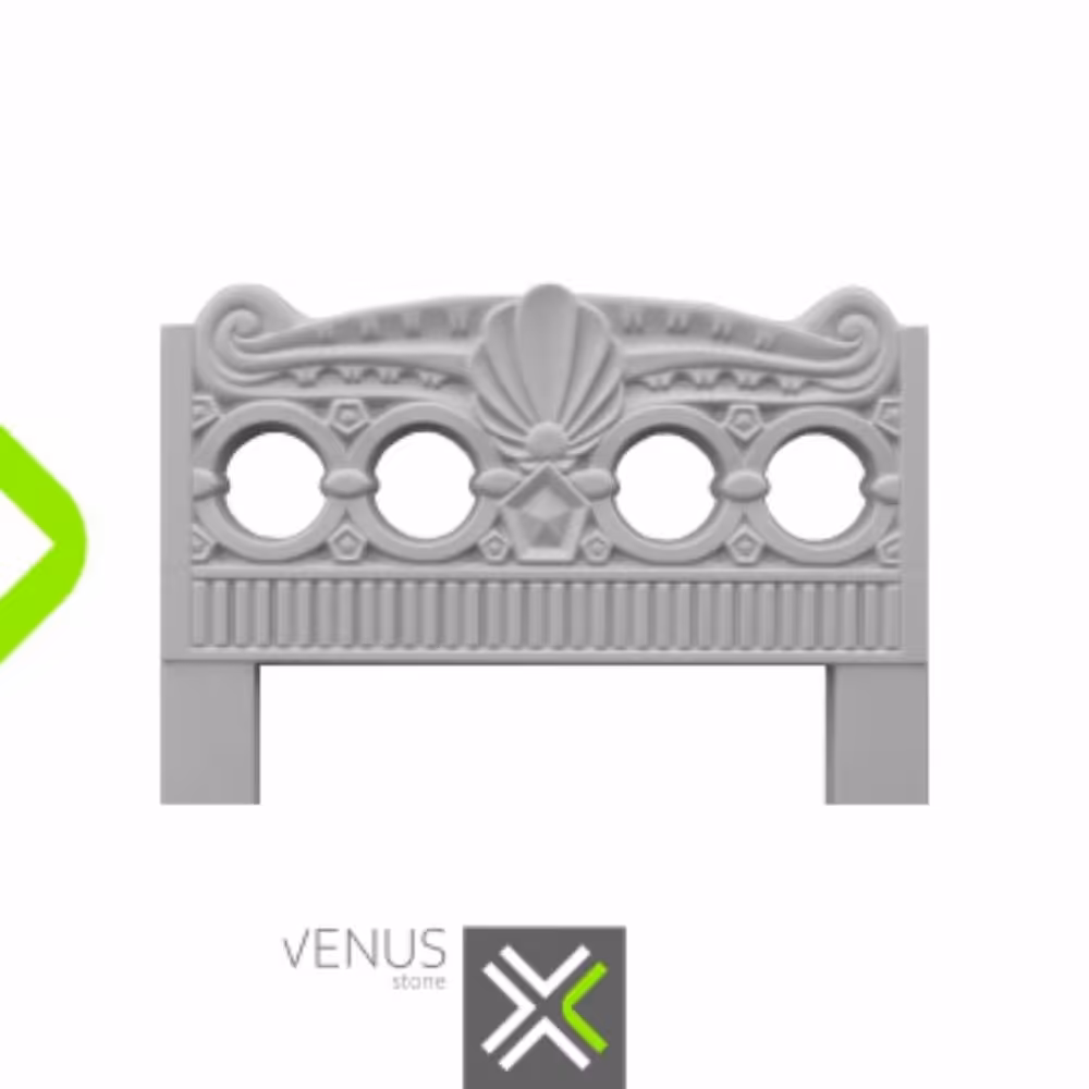 نرده بتنی طرح زمرد